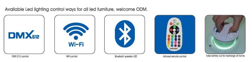 available for all lighting control ways led furniture,welcome ODM