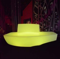 Fashion rechargeable waterproof party nightclub PE LED SOFA KC-1985