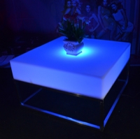 Glow Waterproof Square LED Floor Coffee Table KFT-6034
