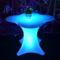 Illuminated Modern Bar Night Club Table and Chair KFT-7871
