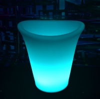 Modern party decor light up ice bucket club illuminated wine ice bucket KFP-2529