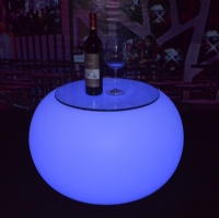 New Style Waterproof Round Glow Coffee Table KFT-6841
