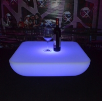 FCC CE Plastic Illuminated Floor LED Table KFT-6720
