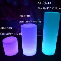 Remote Controlled Multi Color Flashing LED Column Lighting KB-4040